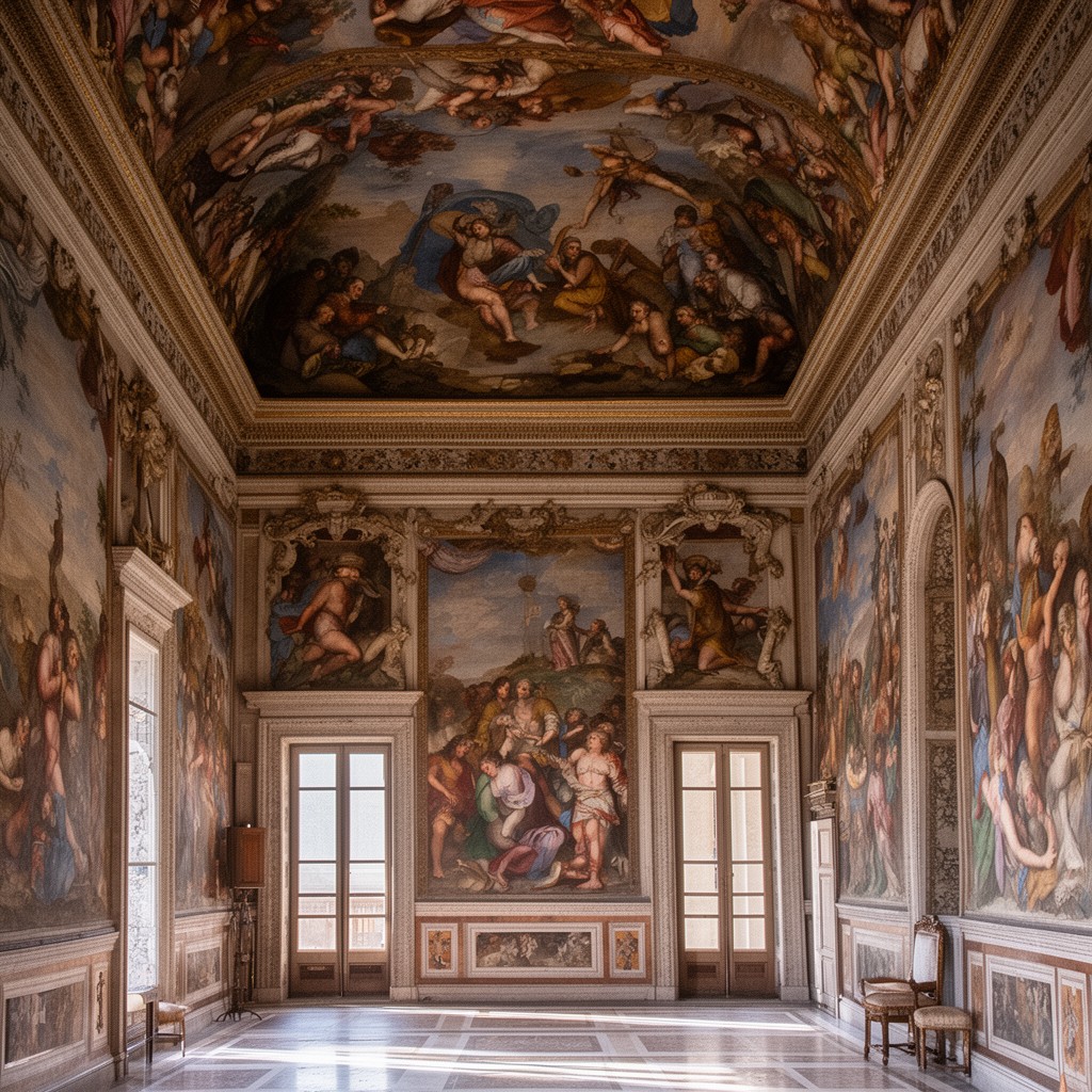 AI-generated illustration of Raphael Rooms