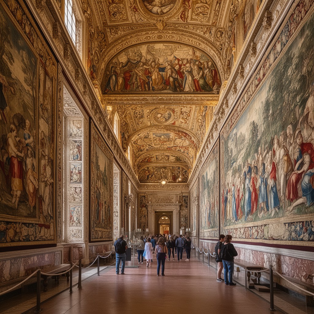 AI-generated illustration of Gallery of Tapestries