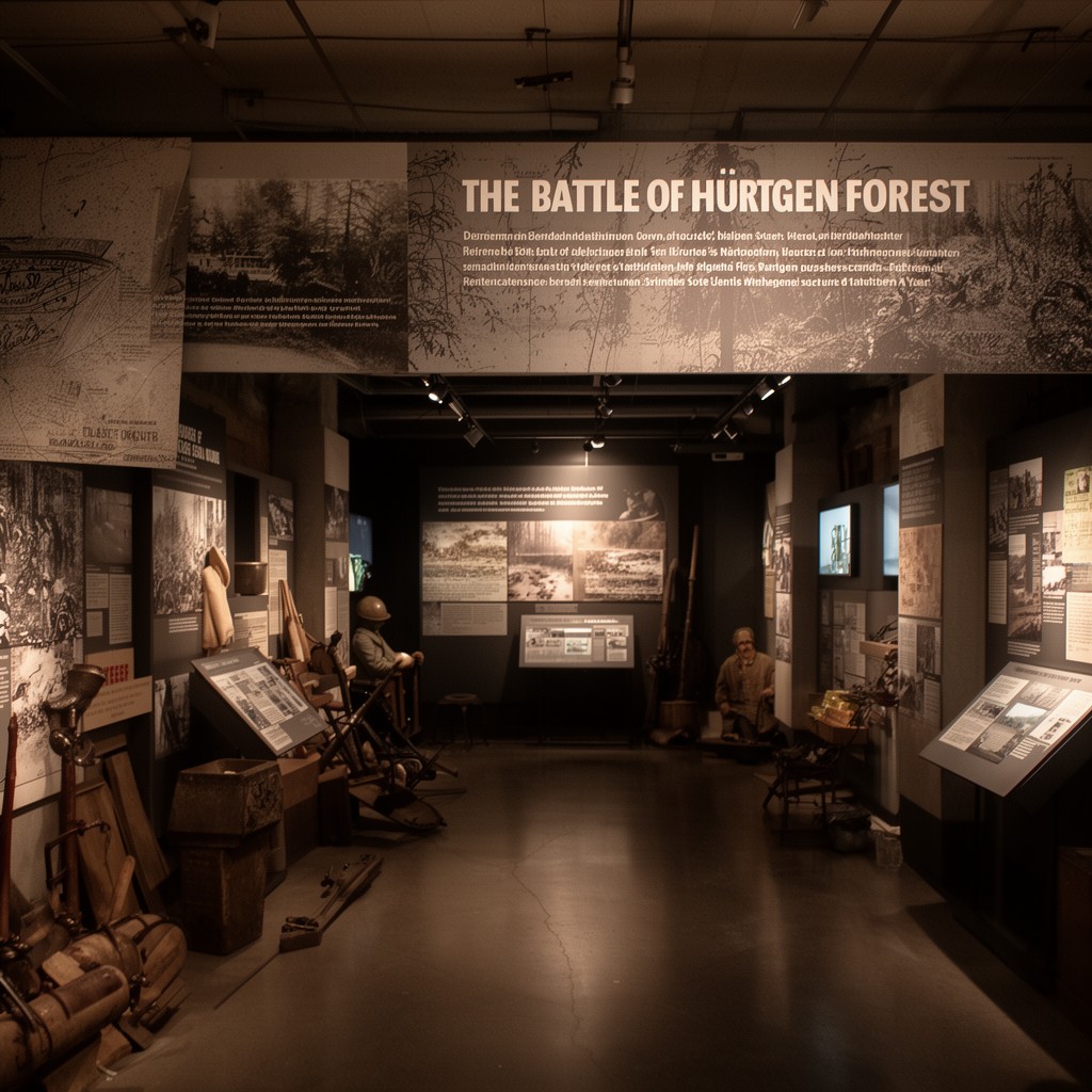 AI-generated illustration of Battle of Hürtgen Forest museum