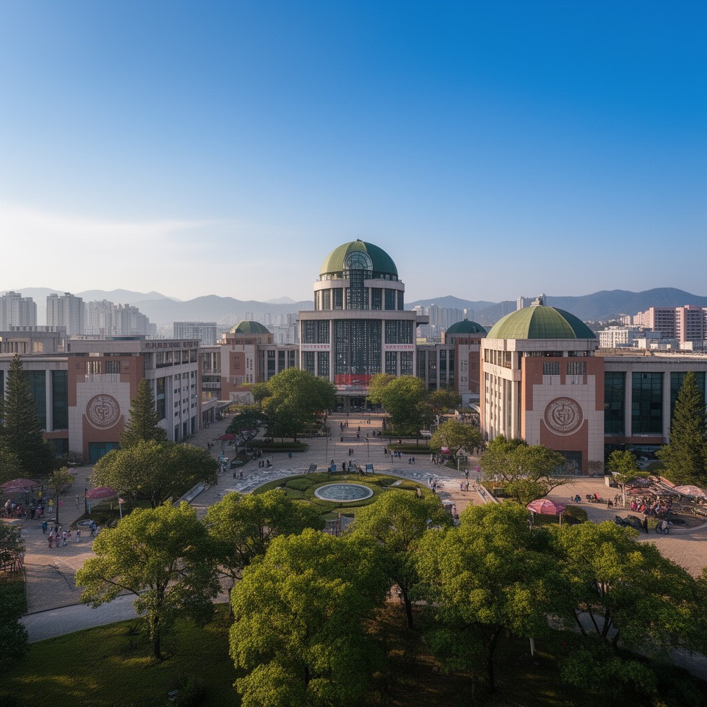 AI-generated illustration of Shenzhen University main campus