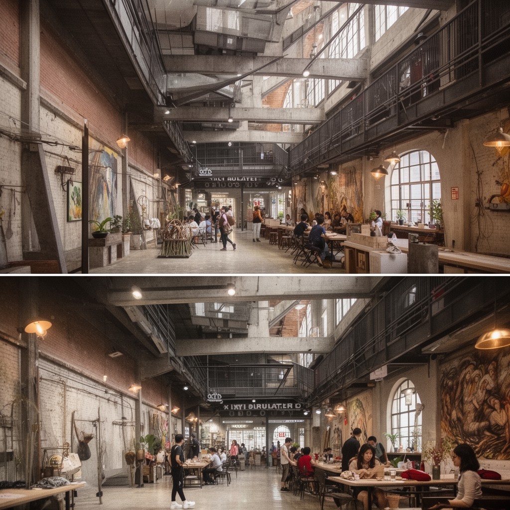 AI-generated illustration of OCT Loft Creative Culture Park