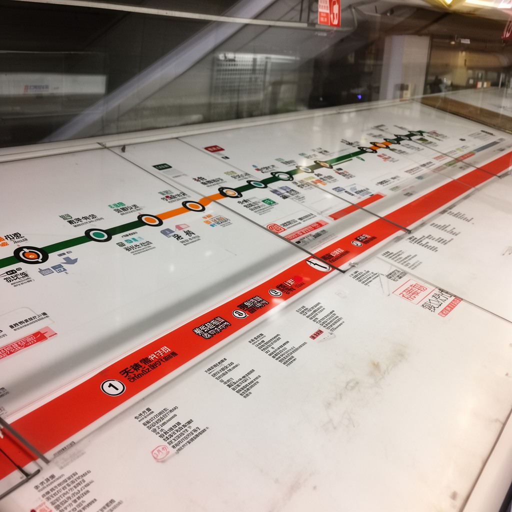 AI-generated illustration of Shenzhen Metro Line 1
