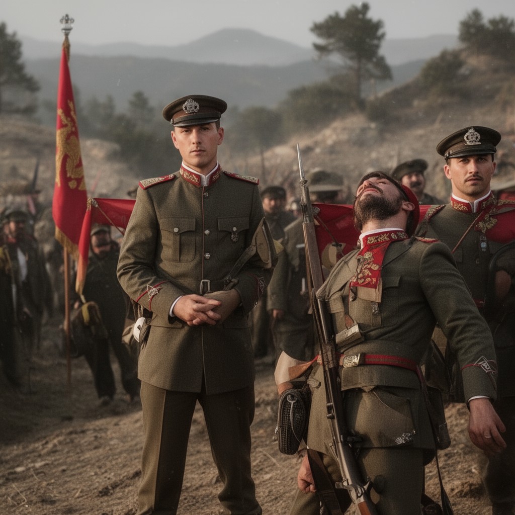 AI-generated illustration of Royal Albanian Army
