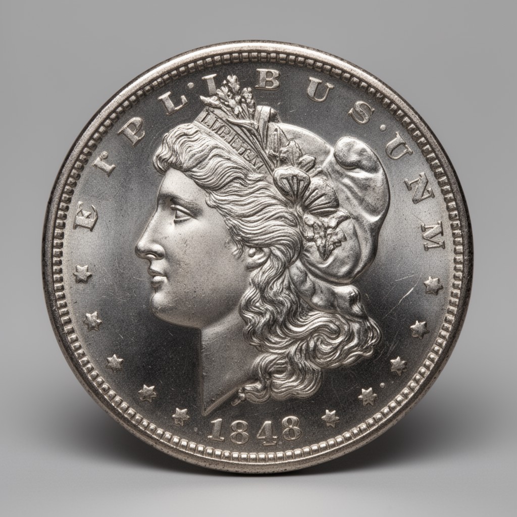 AI-generated illustration of Morgan dollar