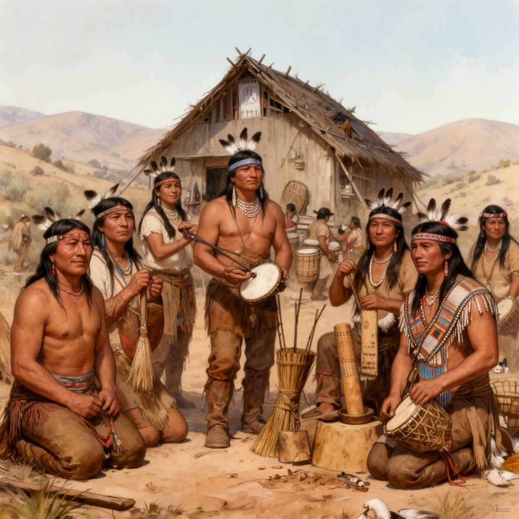 AI-generated illustration of Kern River Yokuts
