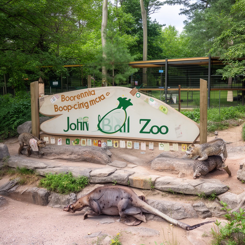 AI-generated illustration of John Ball Zoo
