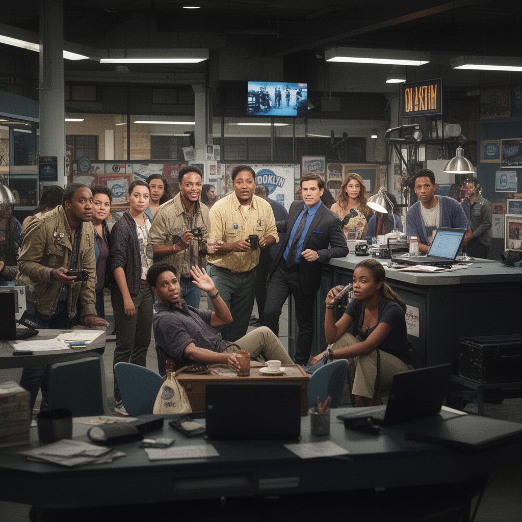 AI-generated illustration of Brooklyn Nine-Nine