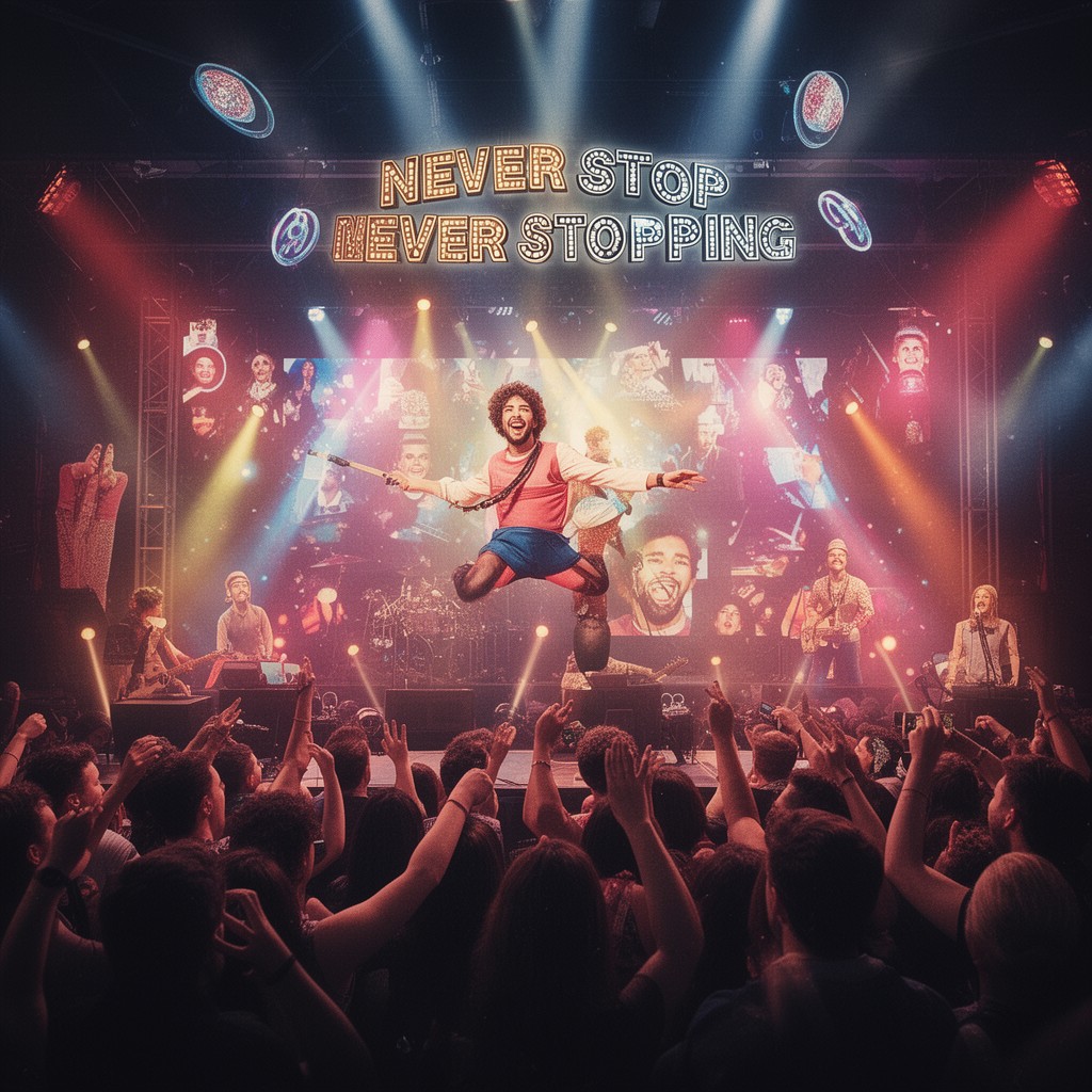 AI-generated illustration of Popstar: Never Stop Never Stopping