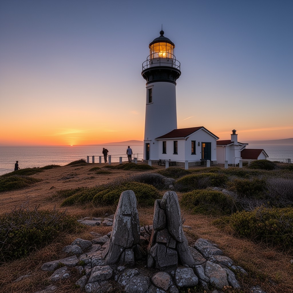 AI-generated illustration of Central Coast Lighthouse Keepers