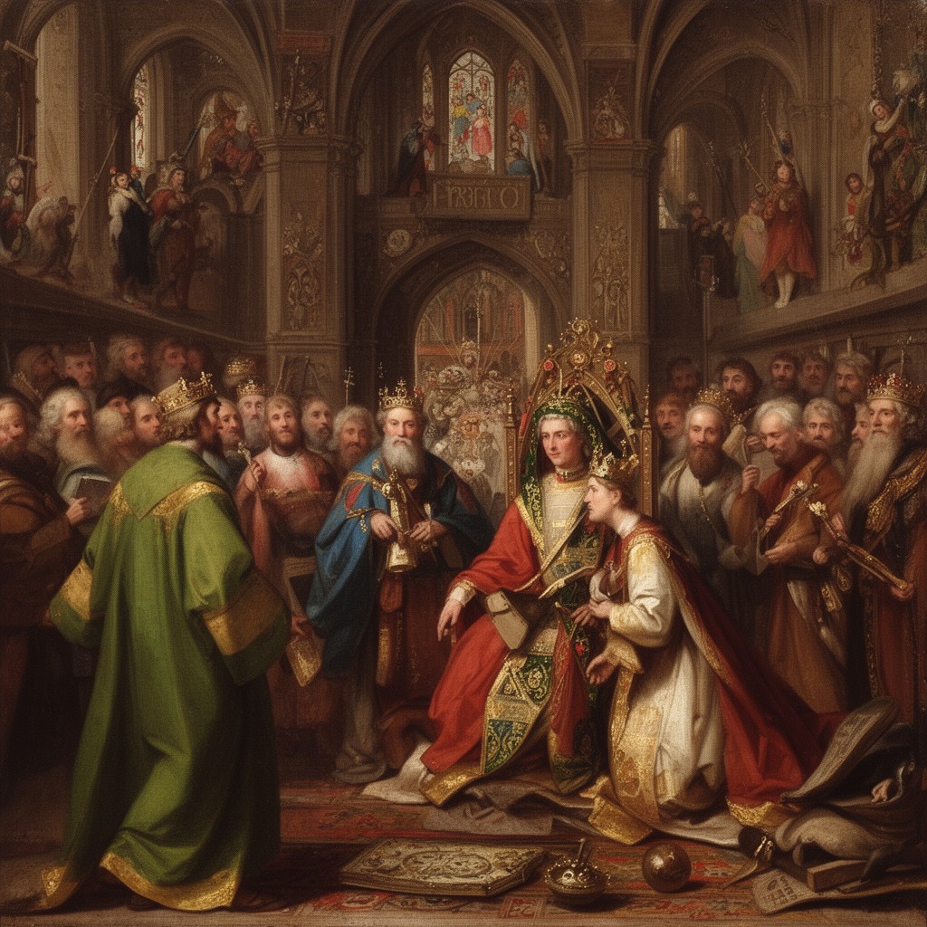 AI-generated illustration of coronation of William I as King of England