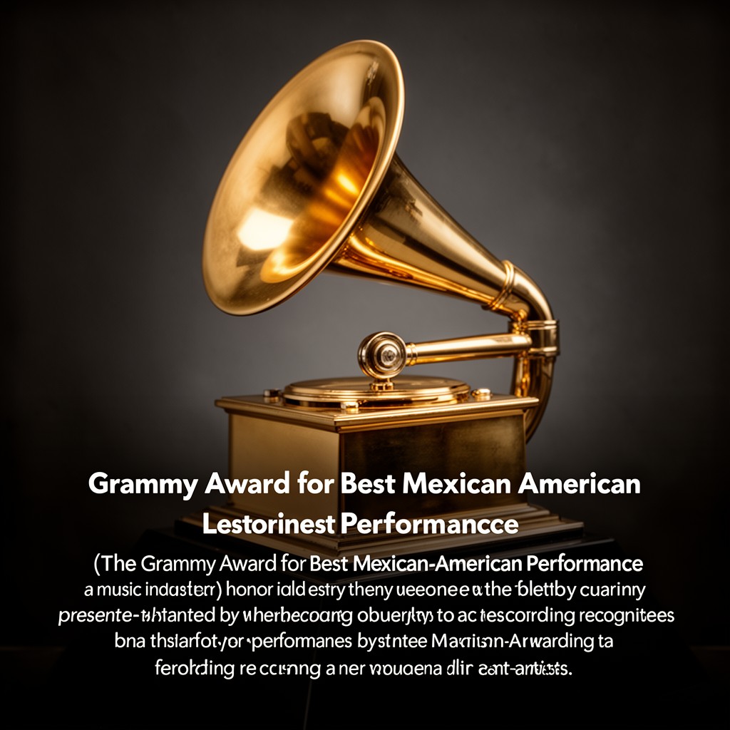AI-generated illustration of Grammy Award for Best Mexican-American Performance