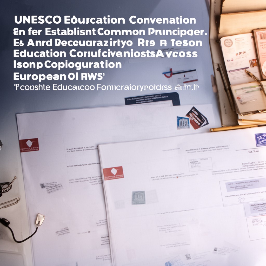 AI-generated illustration of UNESCO education convention