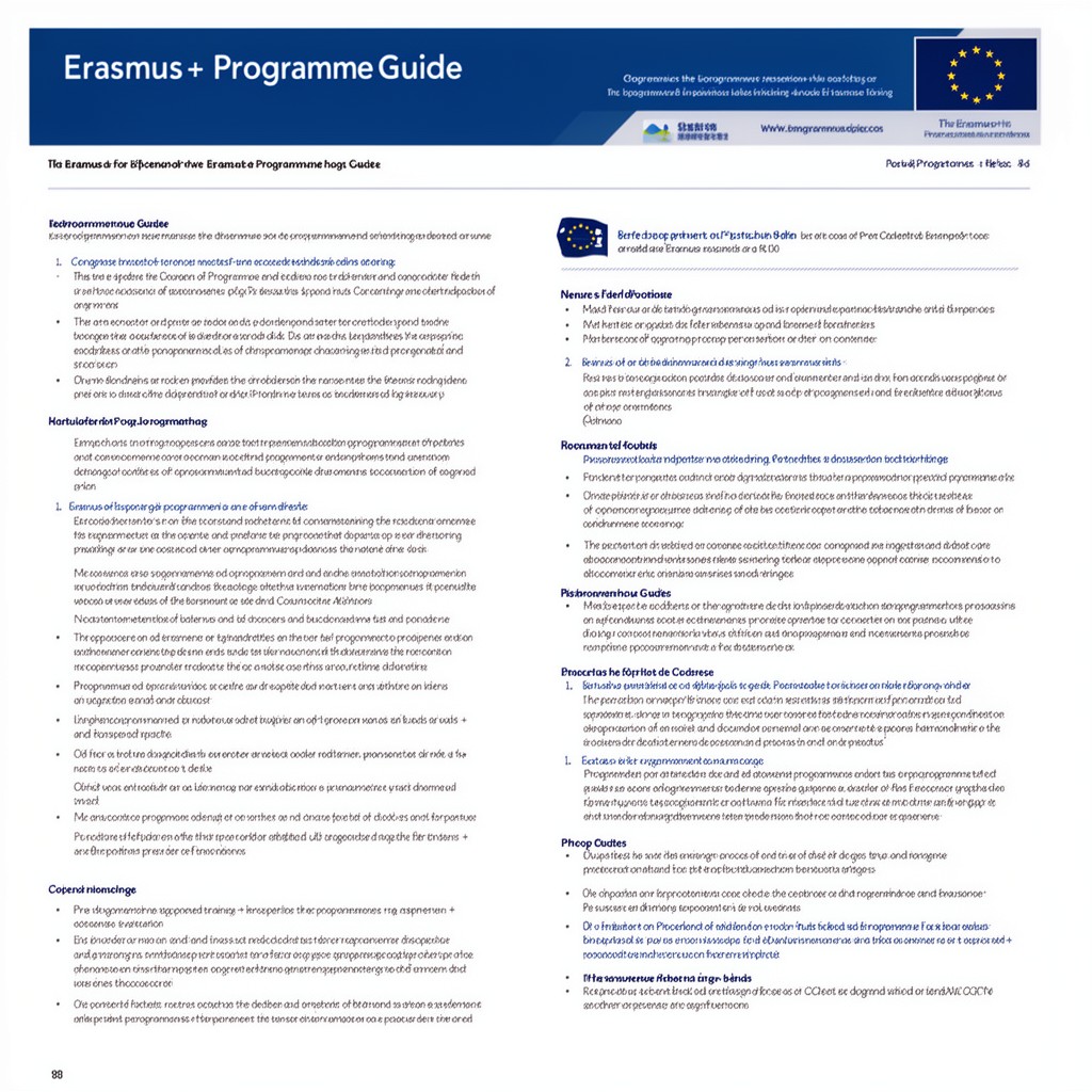 AI-generated illustration of Erasmus+ Programme Guide