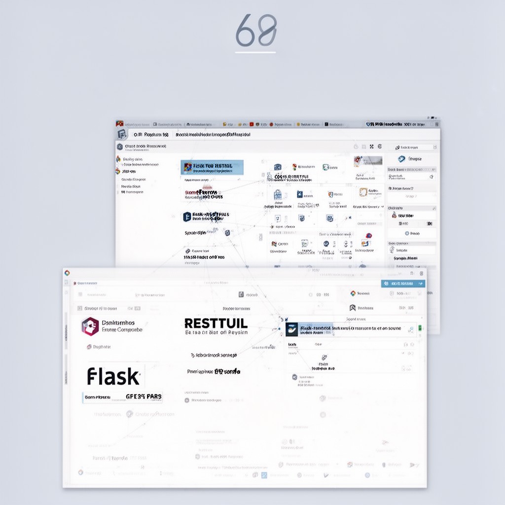 AI-generated illustration of Flask-RESTful