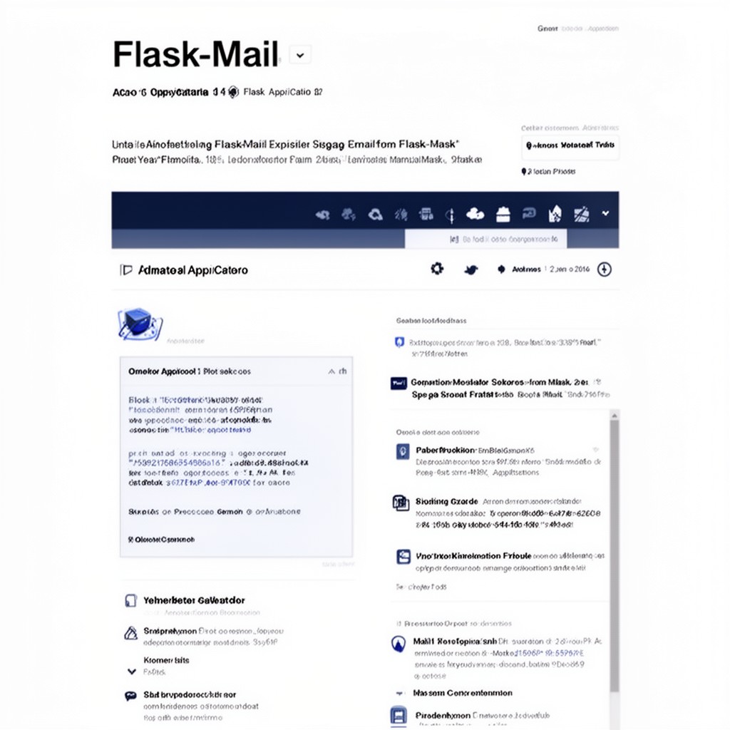 AI-generated illustration of Flask-Mail