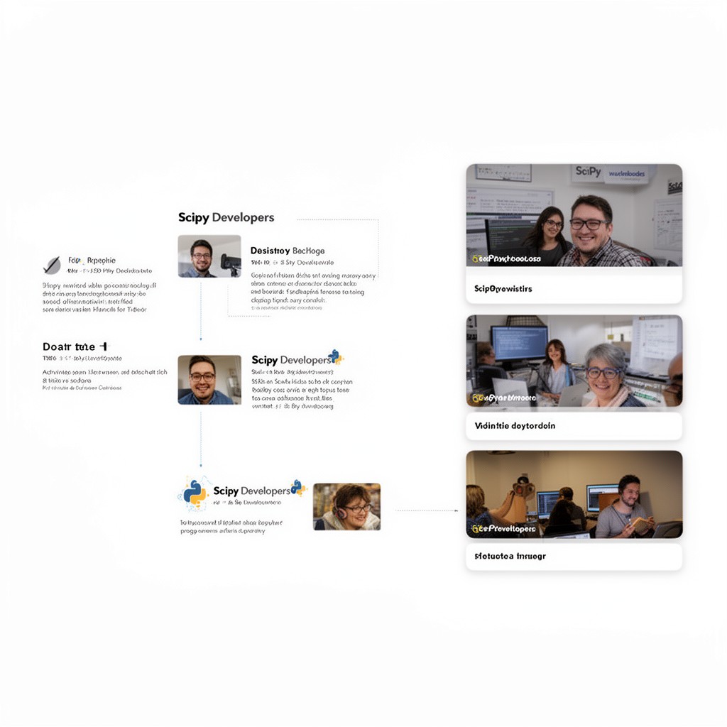 AI-generated illustration of SciPy Developers