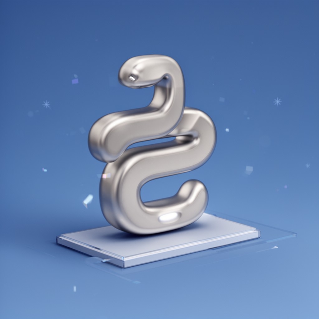 AI-generated illustration of Python (via Snowpark)