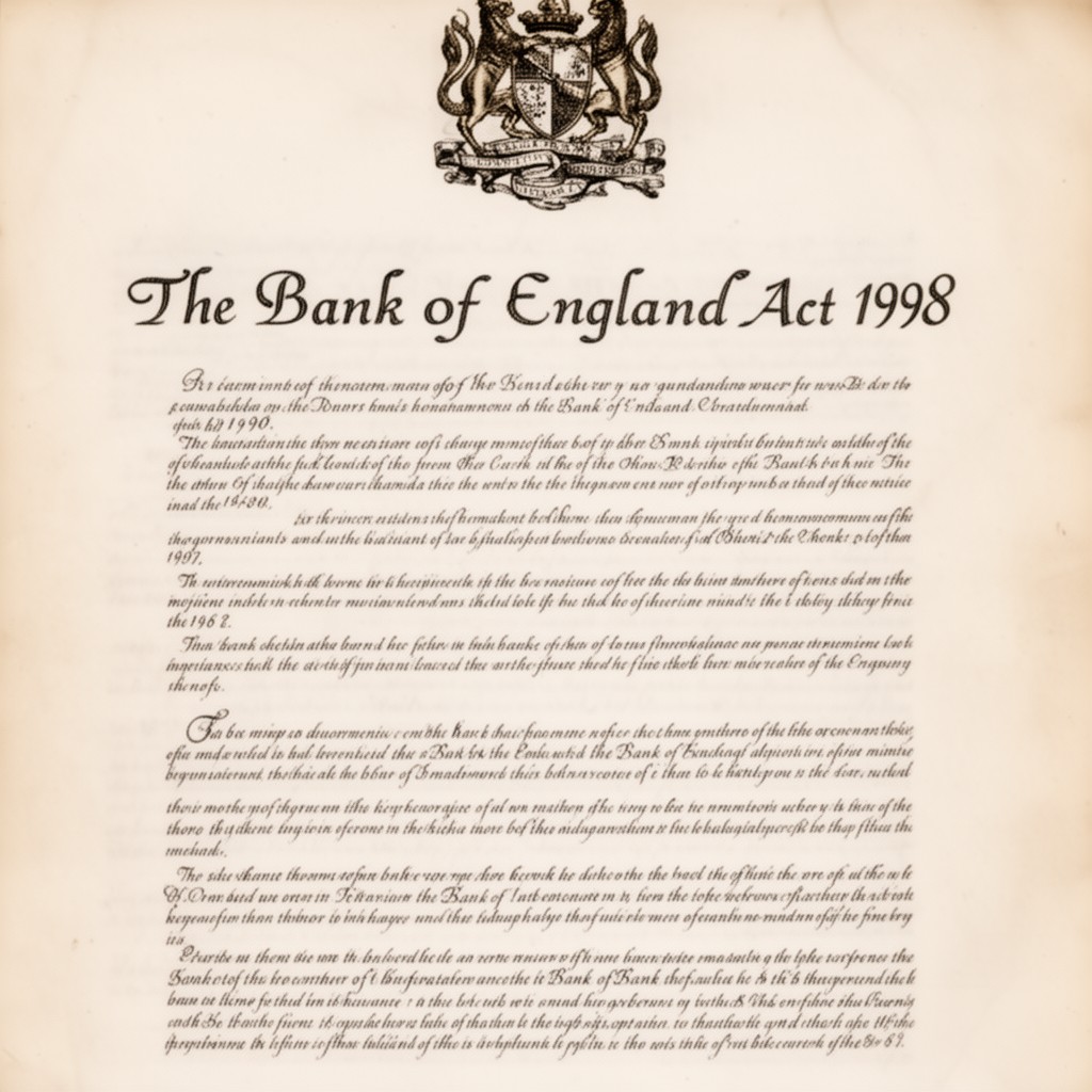 AI-generated illustration of Bank of England Act 1998