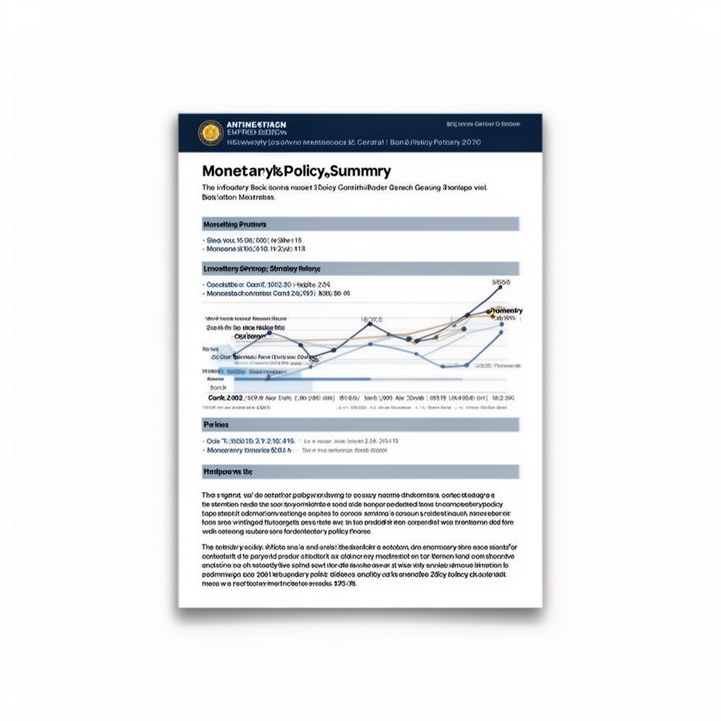 AI-generated illustration of Monetary Policy Summary