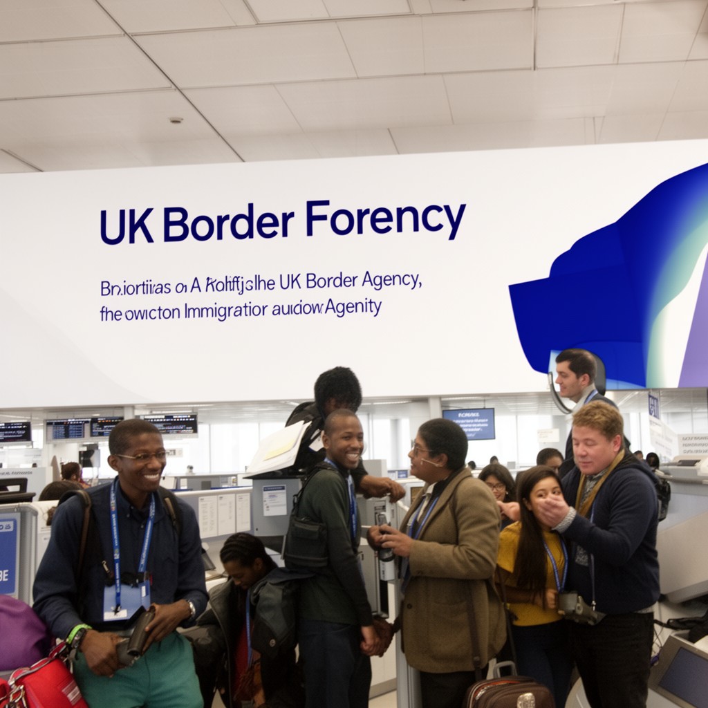 AI-generated illustration of UK Border Agency