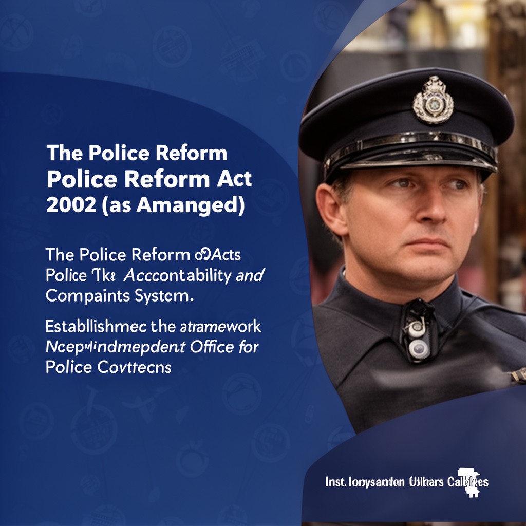 AI-generated illustration of Police Reform Act 2002 (as amended)
