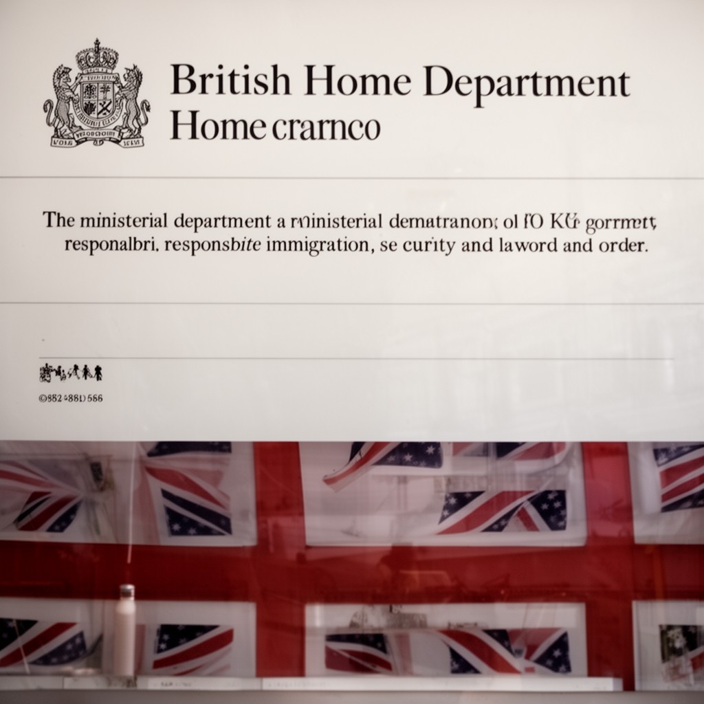 AI-generated illustration of British Home Department