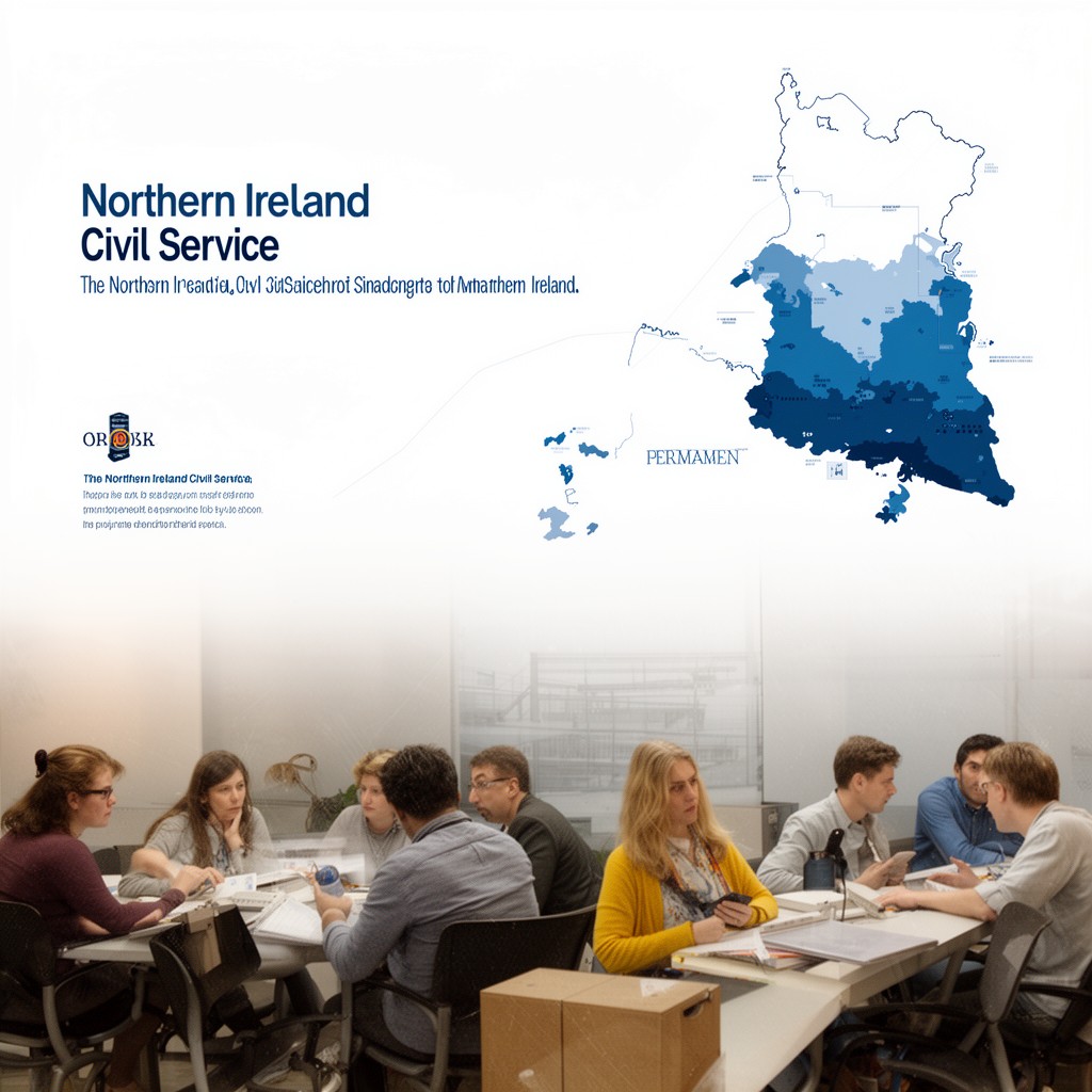 AI-generated illustration of Northern Ireland Civil Service