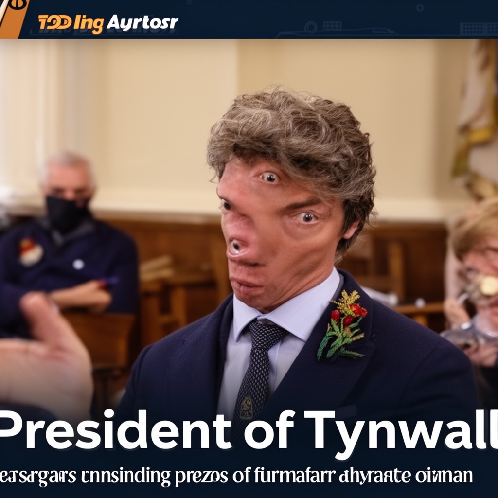 AI-generated illustration of President of Tynwald