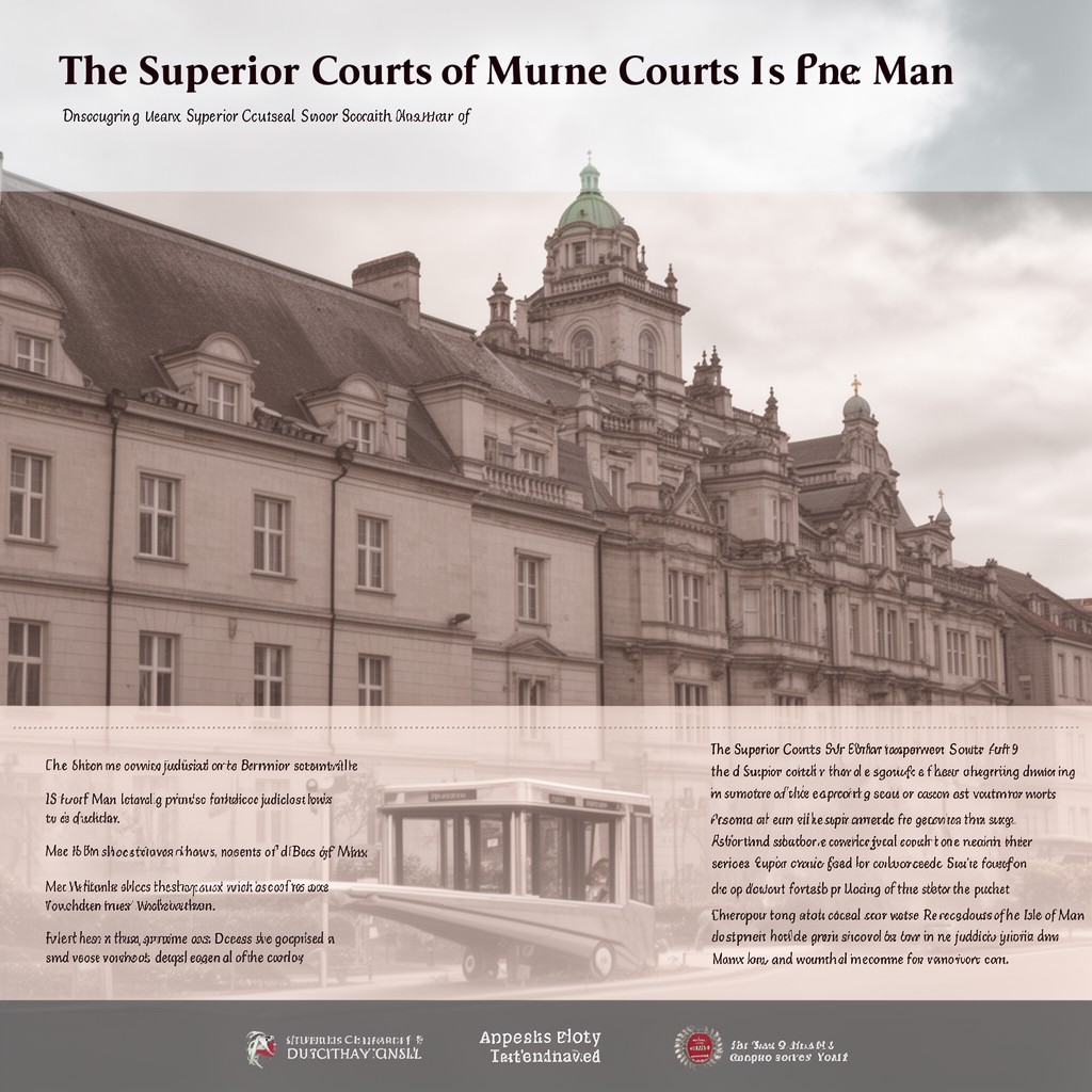 AI-generated illustration of superior courts of the Isle of Man