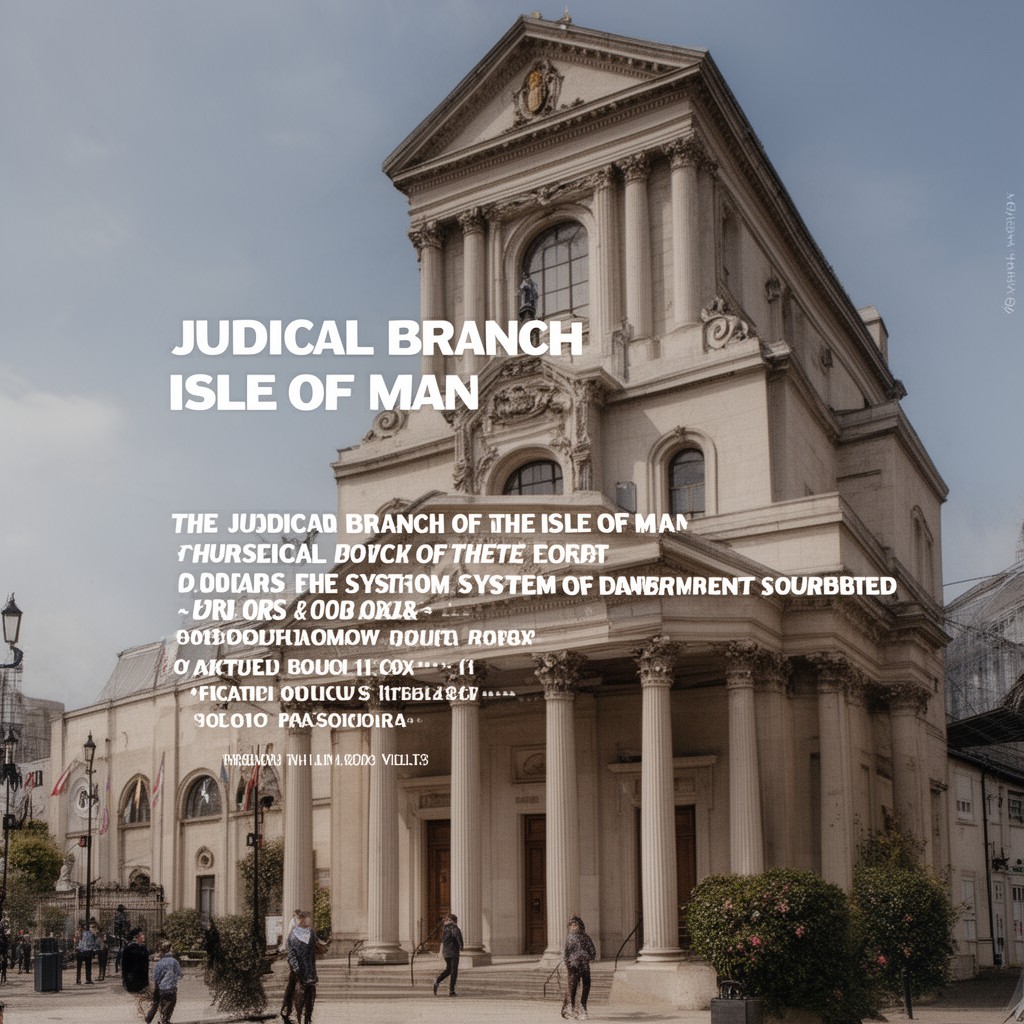 AI-generated illustration of judicial branch of the Isle of Man