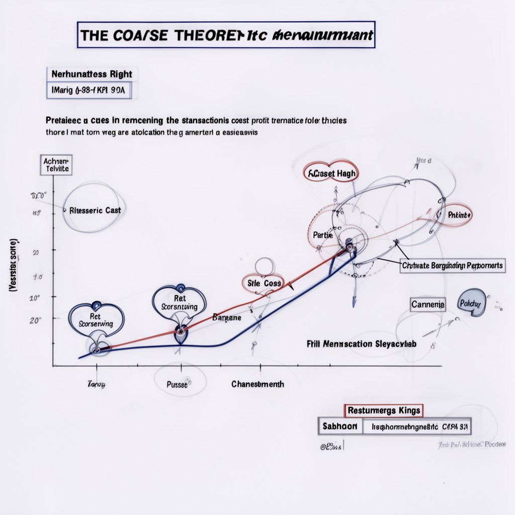 AI-generated illustration of Coase theorem