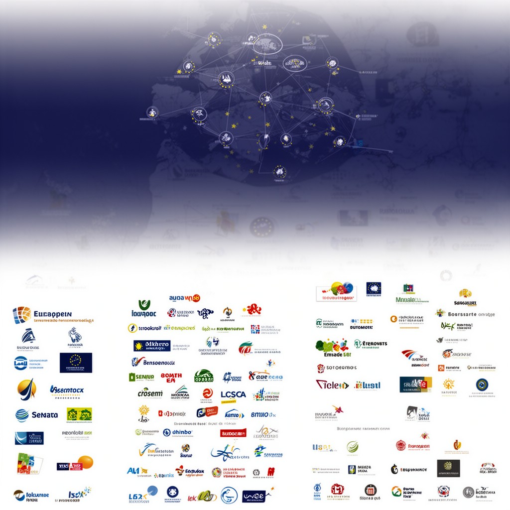 AI-generated illustration of European political parties