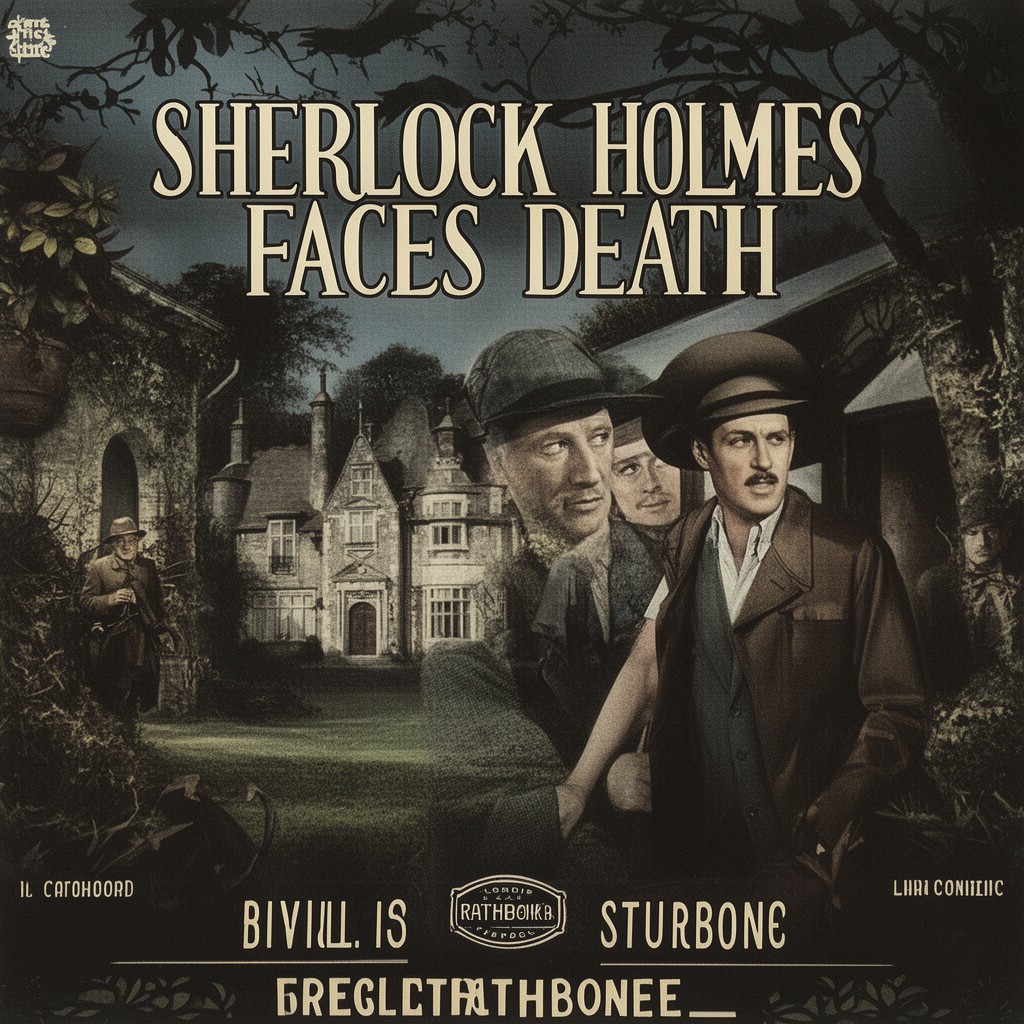 AI-generated illustration of Sherlock Holmes Faces Death