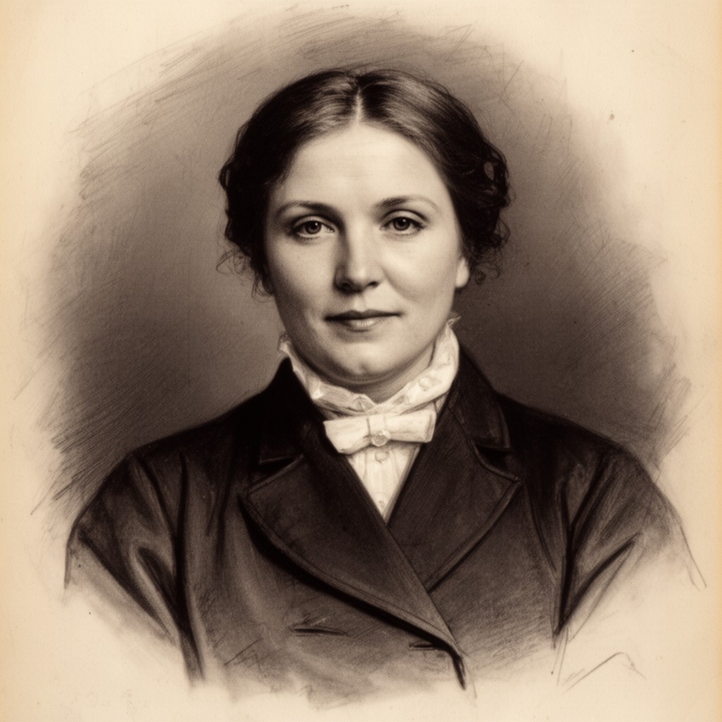 AI-generated illustration of Sarah Orne Jewett