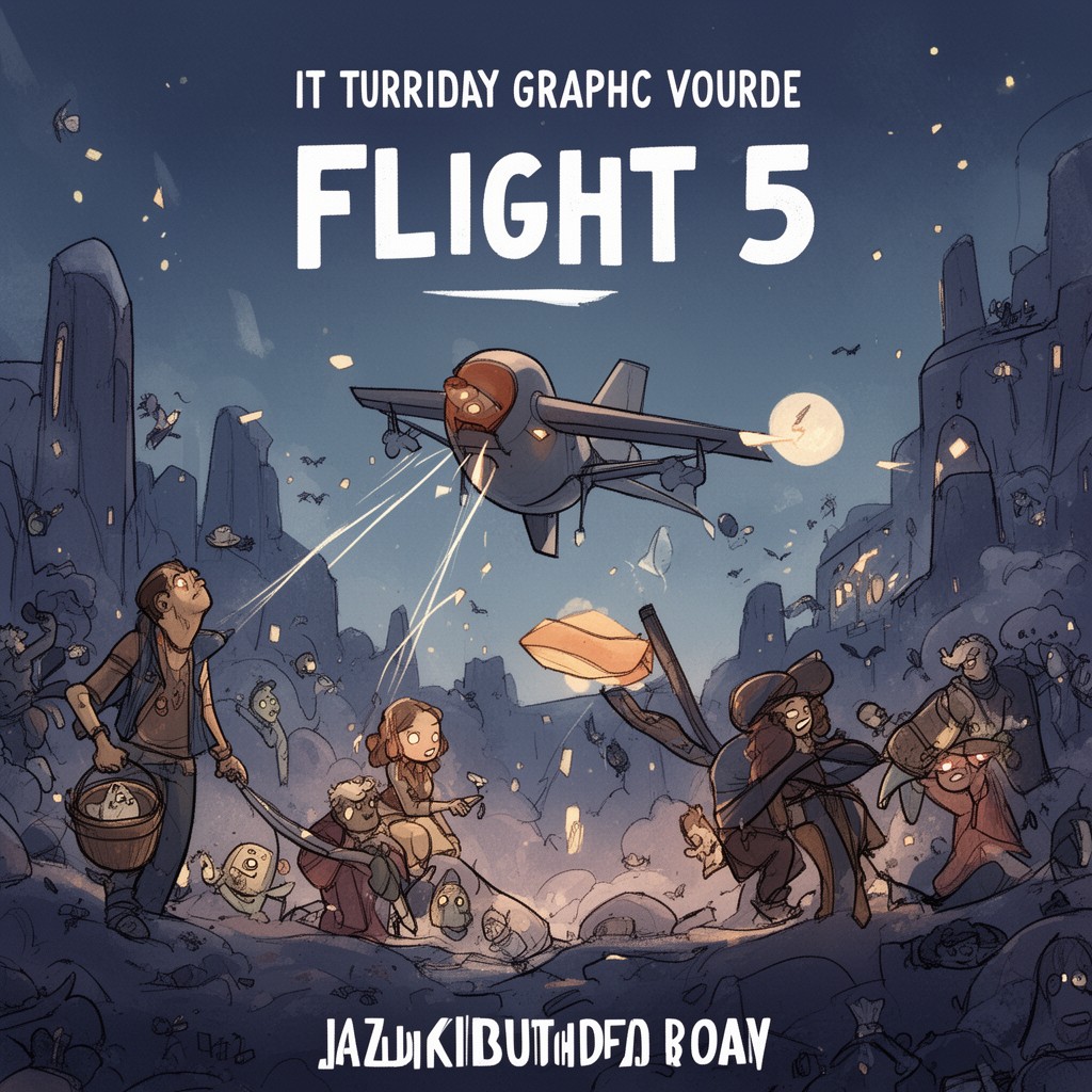 AI-generated illustration of Flight 5