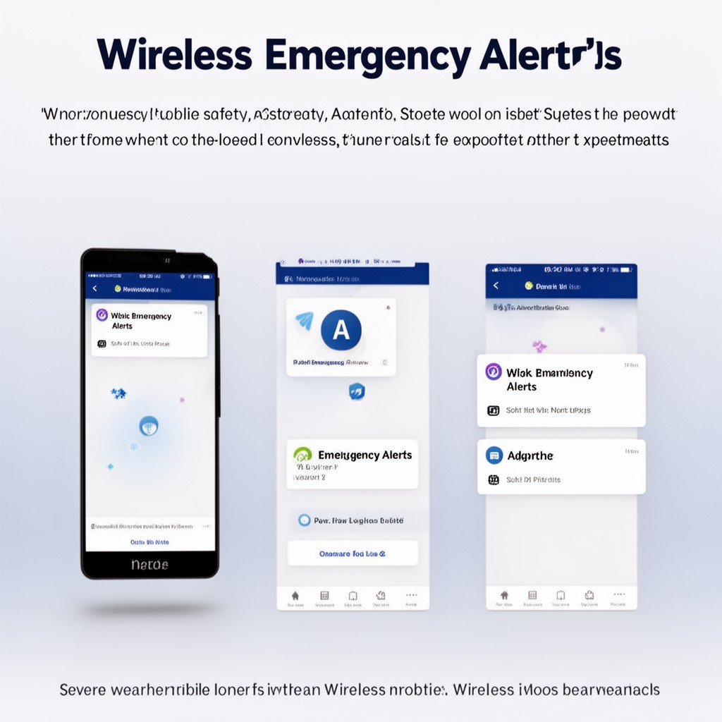 AI-generated illustration of Wireless Emergency Alerts system