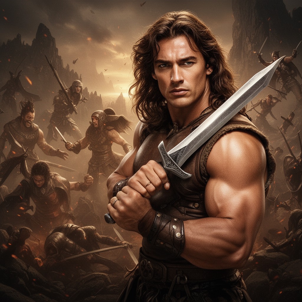 AI-generated illustration of Conan the Destroyer