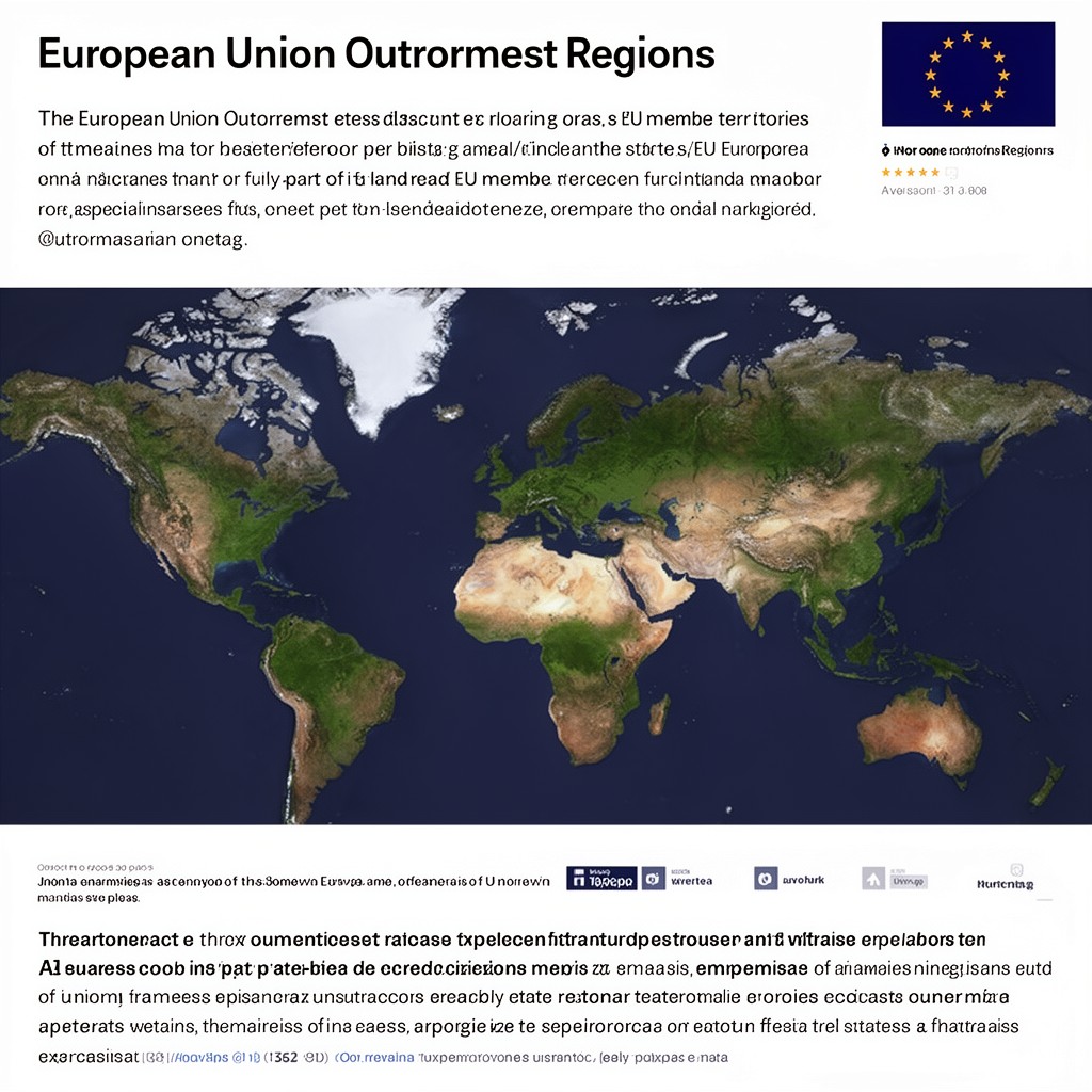 AI-generated illustration of European Union outermost regions