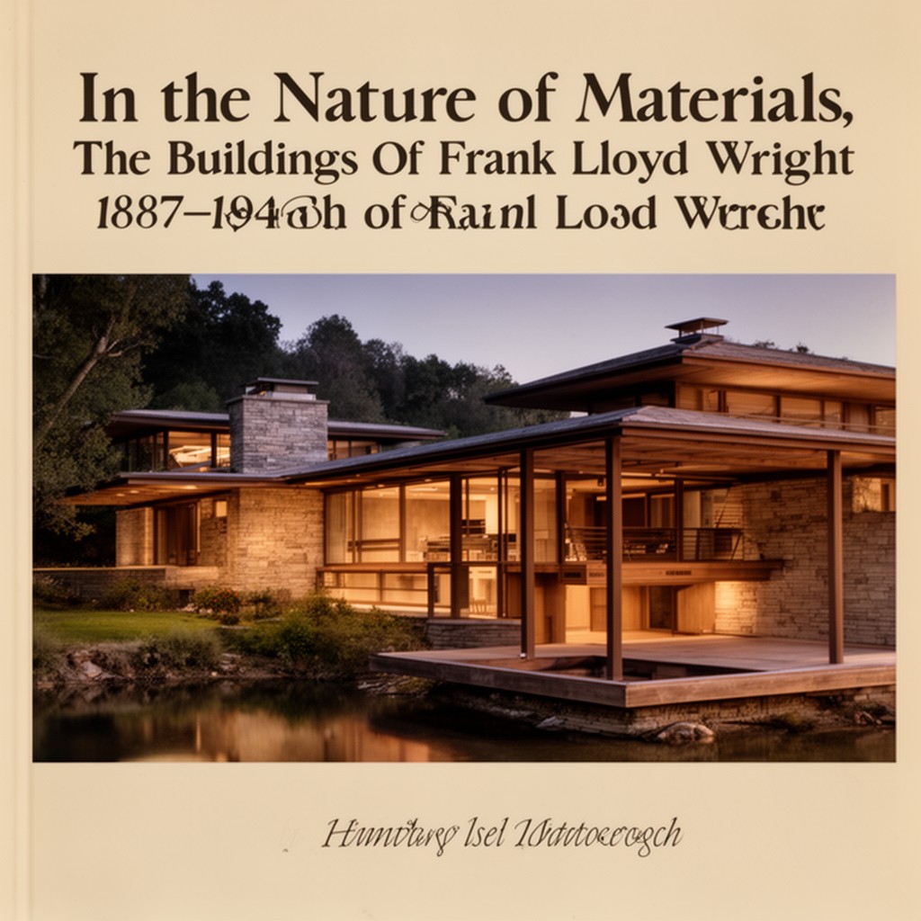 AI-generated illustration of In the Nature of Materials, 1887–1941: The Buildings of Frank Lloyd Wright