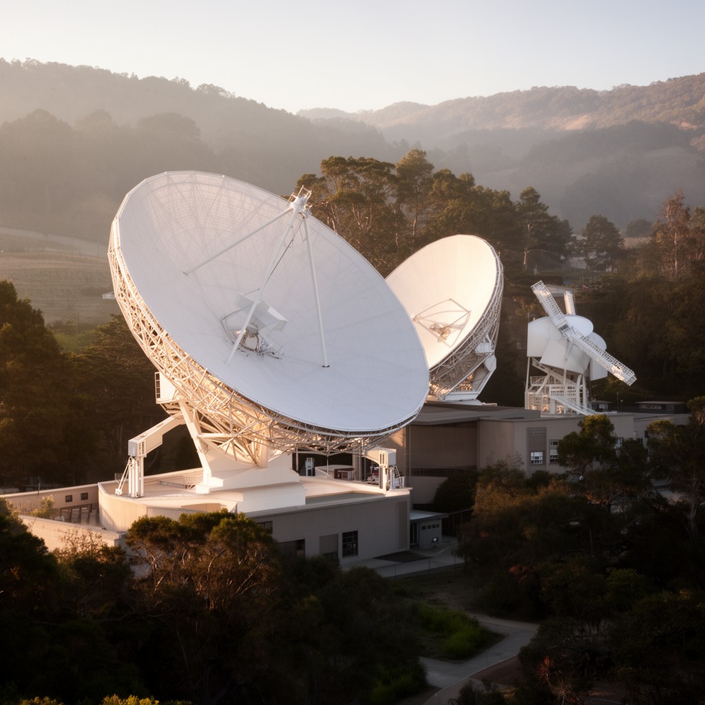 AI-generated illustration of Radio Astronomy Laboratory at UC Berkeley