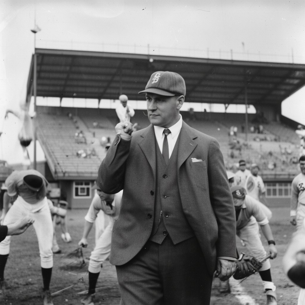 AI-generated illustration of Charles Comiskey