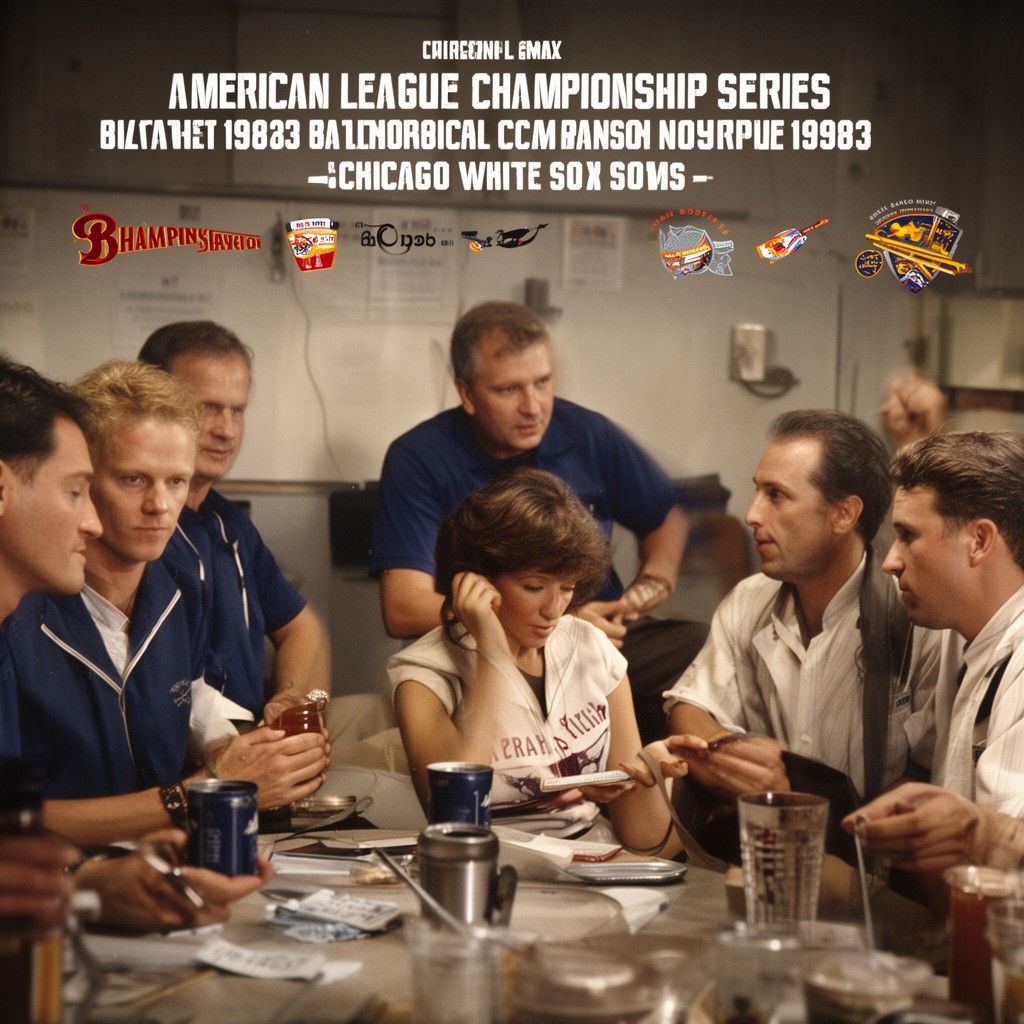 AI-generated illustration of 1983 American League Championship Series