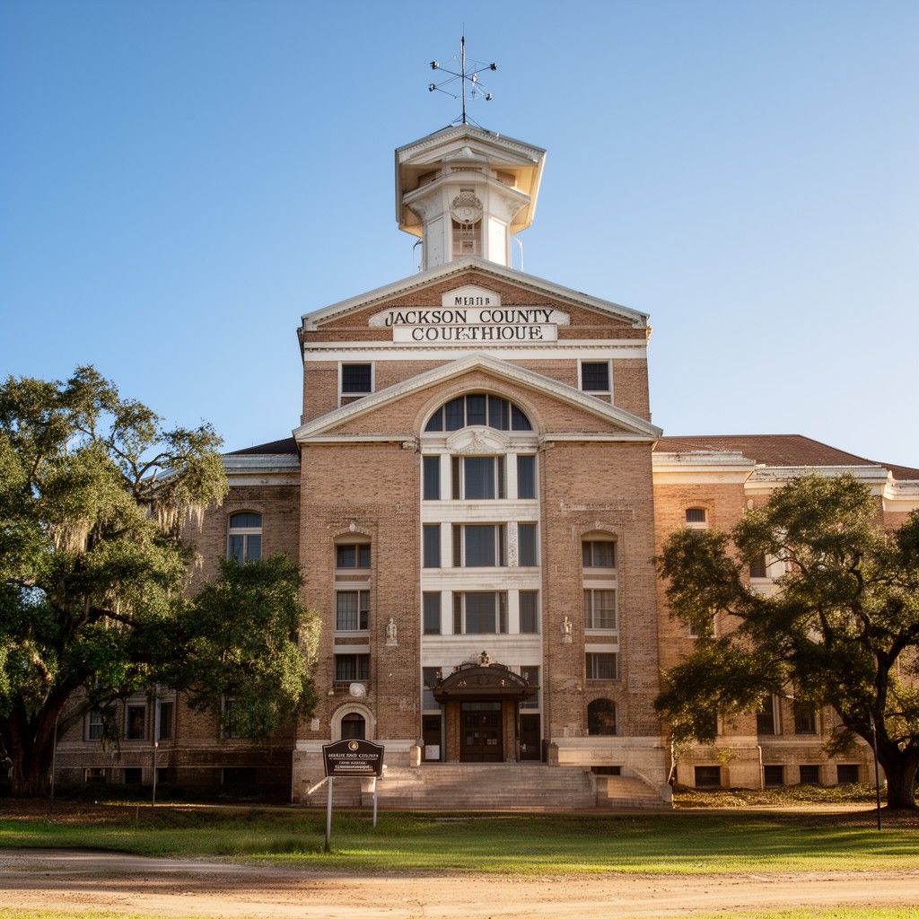 AI-generated illustration of Jackson County Courthouse (Marianna, Florida)