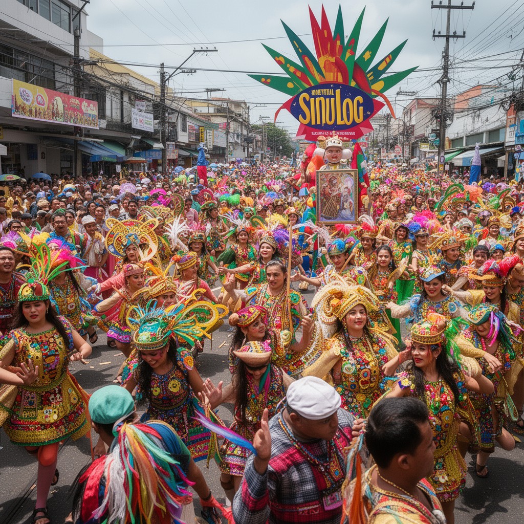 AI-generated illustration of Sinulog Festival