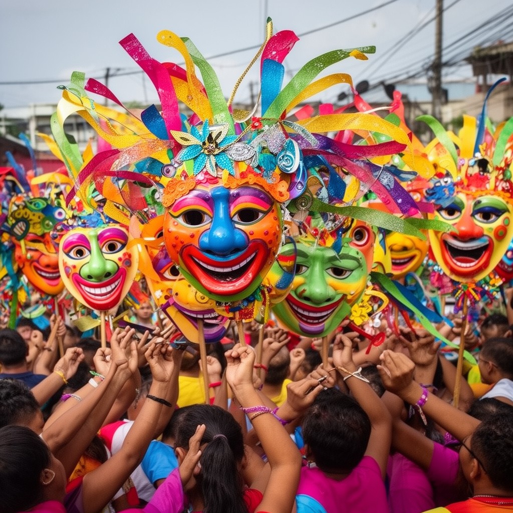 AI-generated illustration of MassKara Festival