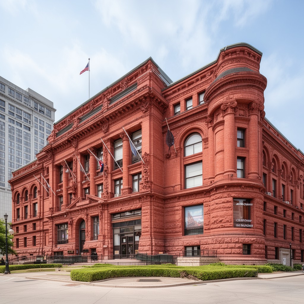 AI-generated illustration of Dallas County Courthouse