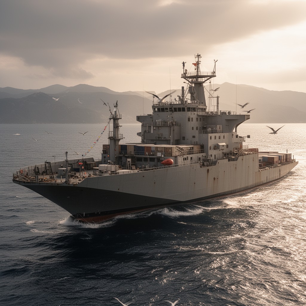 AI-generated illustration of Military Sealift Command