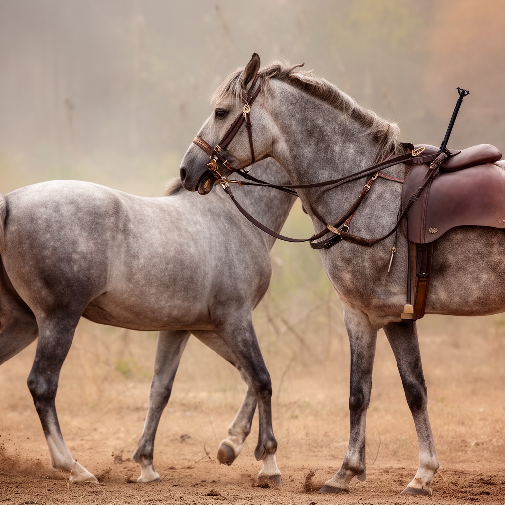 AI-generated illustration of Marengo (horse)