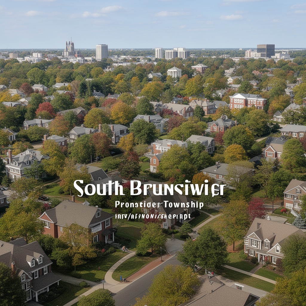 AI-generated illustration of South Brunswick Township