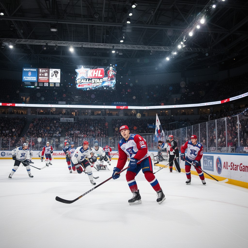 AI-generated illustration of KHL All-Star Game